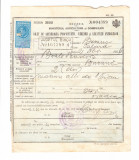 Bilet de adeverirea proprietatii. Vanzarii si sanatatii animalelor, 1936