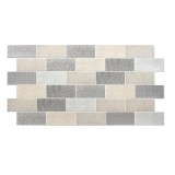 Cumpara ieftin Panou Decorativ PVC 3D Gri Pastel Textil 96x48.5cm DMS - Paravan Modern, Impermeabil, Usor de Montat
