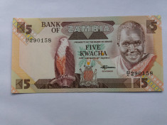 Zambia 5 kwacha ND- UNC foto