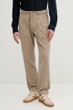Joop! pantaloni de catifea cord culoarea bej, drept, 30043857