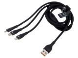 Cablu USB negru 1,2m