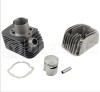 Set motor + chiulasa moped Piaggio Bravo - Boxer - Ciao - Grillo &ndash; Si 2T AC 65cc D43.00 mm bolt 12