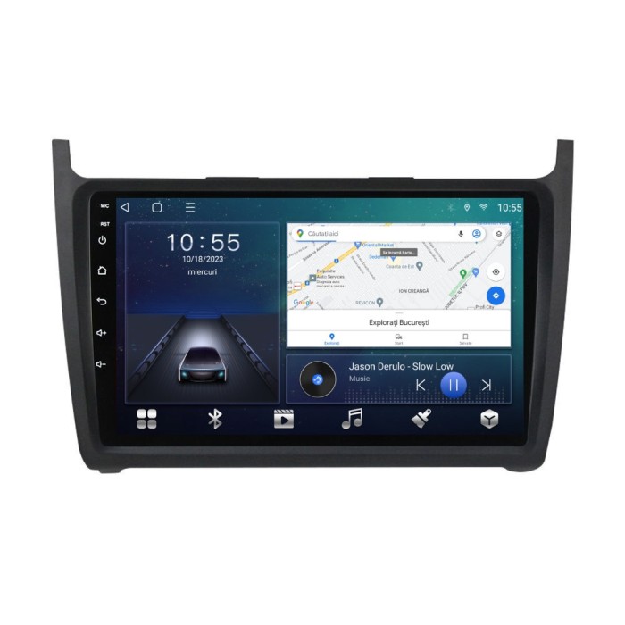 Navigatie dedicata cu Android VW Polo 6R 2009 - 2018, 2GB RAM, Radio GPS Dual