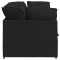 Canapea modulara cu perne, negru, textil - 6