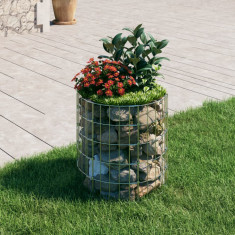 vidaXL Stâlp de gabion, Ø50x50 cm, oțel galvanizat, circular