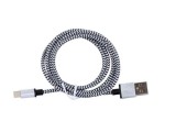 Cablu USB A-USB Tip C, Model Zebra, 2m Lungime - Incarcator Mufe Tip C