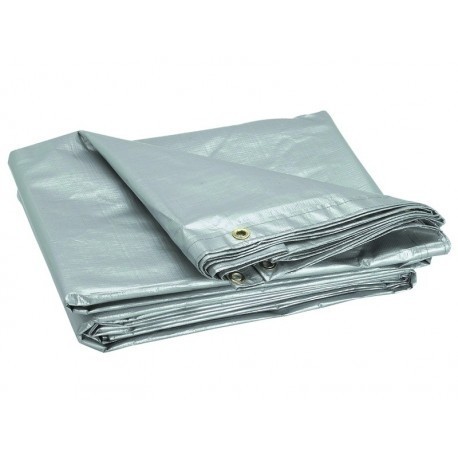 PRELATA CU INELE 3X4 M - 150 G/MP, ARGINTIU PRELATA CU INELE 3X4 M - 150 G/MP, ARGINTIU