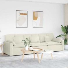 vidaXL Canapea modulară cu perne, crem