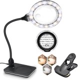 Lupa de Marit 10X, 20X din Sticla, cu Suport si Cleste, 3 Culori de Lumina, MG-HYZ-110