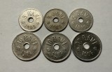 Lot 6 monede 5 si 10 Bani 1905-1906
