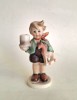Figurina decorativa din portelan pictat manual, in stil Hummel, L 8.5 cm