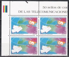 Spania 1993 - Ziua Mondială a Telecomunicațiilor, Bloc de 4, MNH