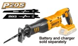 Cumpara ieftin Fierastrau Sabie 20V, 2800rpm, fara acumulator P20S, Ingco CRSLI1151