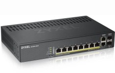 SWITCH PoE ZYXEL, port Gigabit x 8, SFP SFP x 2, managed, &amp;quot;GS1920-8HPV2-EU0101F&amp;quot; (timbru verde 2 lei)