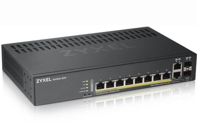 SWITCH PoE ZYXEL, port Gigabit x 8, SFP SFP x 2, managed, &amp;quot;GS1920-8HPV2-EU0101F&amp;quot; (timbru verde 2 lei) foto