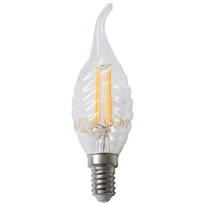 Bec E14 cu filament LED 4W 2700K spirala V-TAC foto