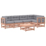 Set mobilier de gradina cu perne, 6 piese, lemn masiv Douglas