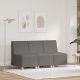 VidaXL Unitate Sofa Modulară Fără Brațe 3 pcs Gri deschis