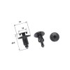 Nit plastic, Honda 90683MBW003, RMS, 1 bucata Cod Produs: MX_NEW 121832003RM