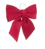 Ornament Fundita brad Craciun poliester rosu 37,5x6x34h