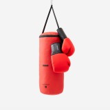 Set sac de box + mănuși de box Roșu Copii