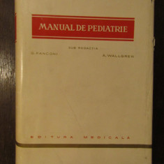 MANUAL DE PEDIATRIE-G.FANCONI,A.WALLGREN