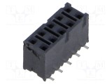 Conector şiruri pini mamă 10 PIN 2,54mm aurit SMT SAMTEC