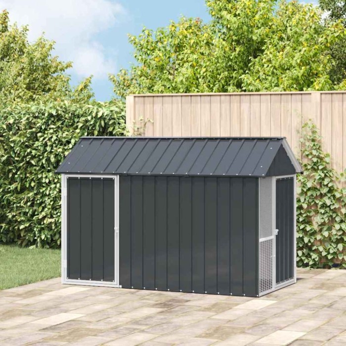 Cușcă pentru păsări Antracit 215 x 112 x 141 cm Oțel galvanizat