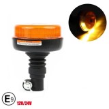 12 LED Lumina de avertizare Stroboscopica Girofar Lampa Diametru 110mm Orange 12V 24V E9,4 moduri Lumina de avertizare