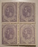 Romania 1893 Carol I, 25bani, filigran rasturnat, MNH**