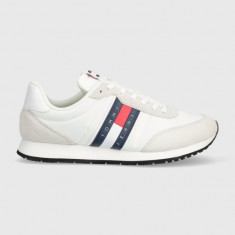 Tommy Jeans sneakers TJM RUNNER CASUAL ESS culoarea alb, EM0EM01351