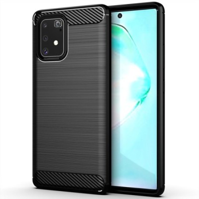 Husa pentru Samsung Galaxy S10 Lite - Techsuit Carbon Silicone - Black foto