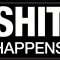 Placa metalica - Shit Happens - 10x14 cm