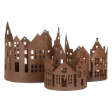 Cumpara ieftin Set 3 Casute decorative metal maro &Oslash; 15x15 cm, &Oslash; 11x12 cm,&Oslash; 10x10 cm