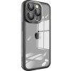 Husa protectie flippy pentru samsung a03s (164) electroplated cu suport pentru camera, 1.5 mm grosime, protectie camera, negru
