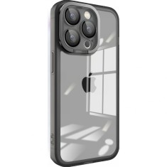 Husa protectie flippy pentru samsung a13 4g electroplated cu suport pentru camera, 1.5 mm grosime, protectie camera, negru