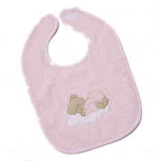 Bavetica Easy Baby Sleaping Bear, bumbac, roz foto