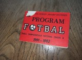 Clubul Sportiv &#039;&#039;Dinamo&#039;&#039; Bucuresti- Program fotbal 1991-1992