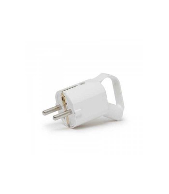 Stecher schuko 250V 16A alb cu inel de prindere foto