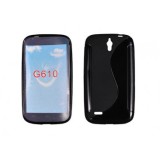 Husa Silicon S-Line Neagra Huawei Ascend G620S, Protectie Premium