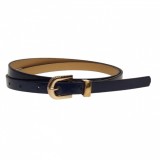 Curea dama, casual-eleganta, din piele ecologica, latime 1.3 cm, bleumarin - CKD005, CK LEATHER