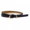 Curea dama, casual-eleganta, din piele ecologica, latime 1.3 cm, bleumarin - CKD005