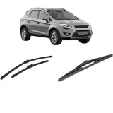 Cumpara ieftin Set 3 stergatoare FORD KUGA I din 2008-2012, pentru parbriz si luneta, Bosch Twin-Aerotwin