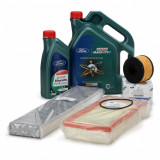 Pachet Revizie Ulei Motor Castrol Magnatec Ford 5W-30 A5 5L 15D5E8 + 1L 15D5E6 + Filtru Aer + Polen Carbon Activ + Ulei Oe Ford 1581167 + 1119616 + 10