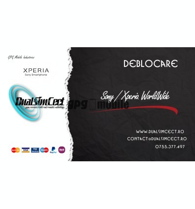 Deblocare Sony / Ericsson Worldwide Deblocare Sony / Ericsson Worldwide