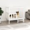 Gossi pat pentru caini, alb, 105,5x83,5x100 cm, lemn masiv de pin