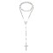 Rozariu inox, lant inox cu cruciulita, auriu, negru, Personal Style 01A003