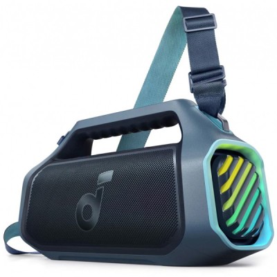 Boxa Portabila Bluetooth Anker Soundcore Boom 2 Plus, 140W, TWS, RGB, Waterproof, Albastra A3134031 foto