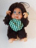 Maimutica Monchhichi (kiki), moncicci, moncici, 16 cm, maimuta, cu gauri si in urechi