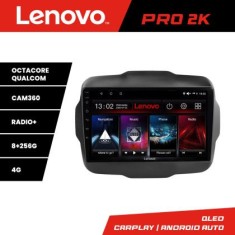 Navigatie Jeep Renegade 2015-2020 Lenovo Kit-500 8 core QLED 2K 8+256 360 Android Waze USB Navigatie Internet Youtube Radio CarStore Technology